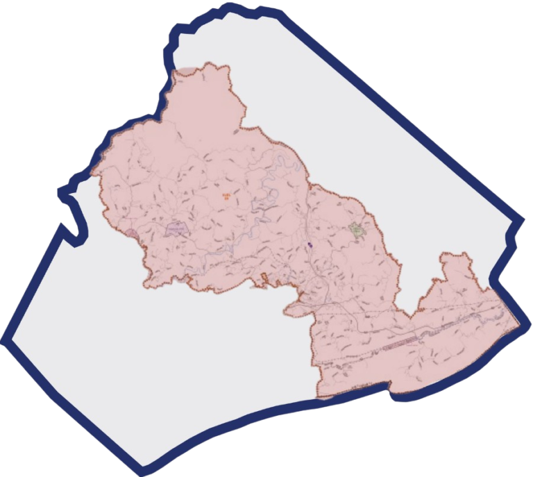Map of West Virginia House District 39 in Mercer County